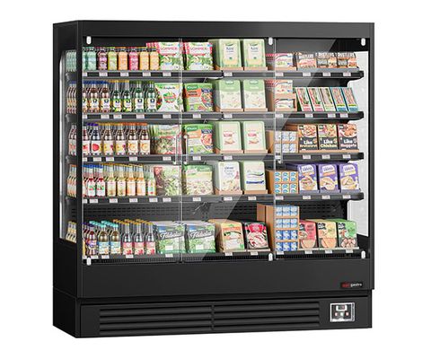 Espositori murali refrigerati con porte a battente 