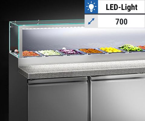 Saladette con luce LED