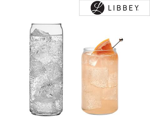 LIBBEY | Skleněné sklenice ve tvaru plechovky