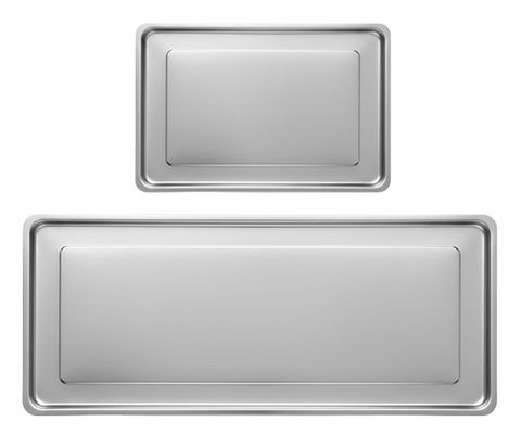 Ausstell-/Auslageblech mit bordiertem Rand