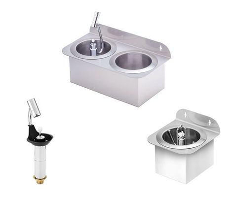 Glasskopa-, behållare- och glasduschar