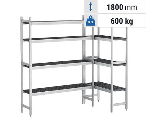 Regalsystem SILAS - Aluminium/Kunststoff