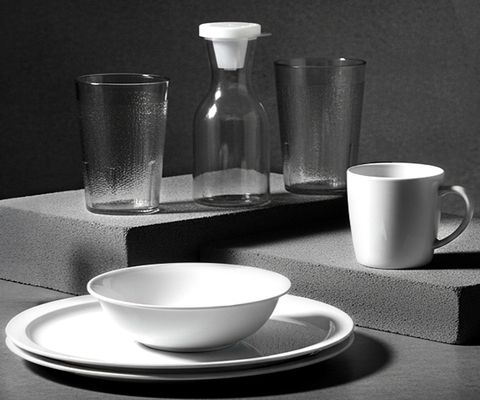 Polycarbonaat glazen, Kopjes & Borden