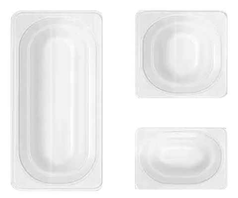 GN-Behälter - Polypropylen milchig