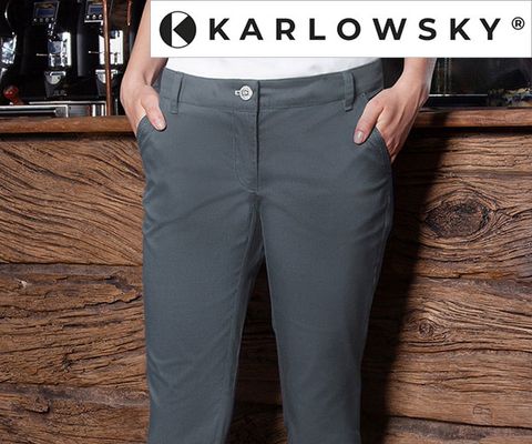 KARLOWSKY | Ladies 5-pocket pants anthracite