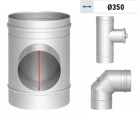 Ø 350 - Lüftungsrohre einwandig