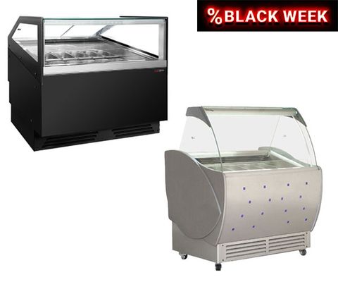 Mostradores y vitrinas para helados