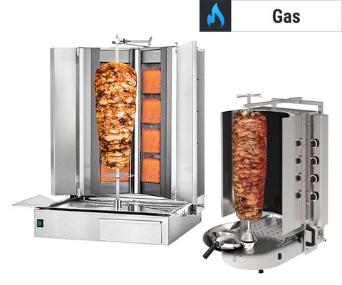 Gas kebab grills - engine below