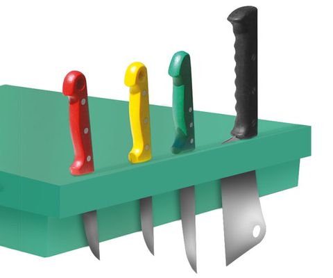 حامل السكاكين لألواح التقطيع