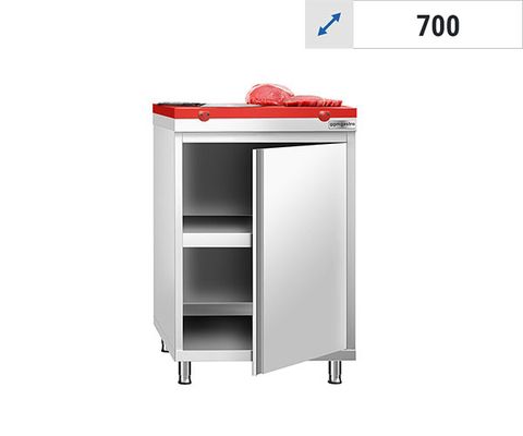 Work cabinet with red cutting board – 700 deep