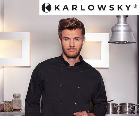 KARLOWSKY | Basic chef's jackets with press studs