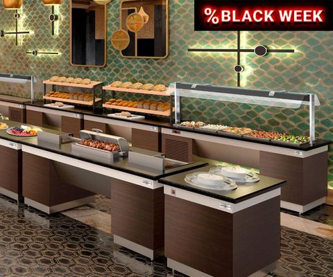 Mostradores y carros de buffet