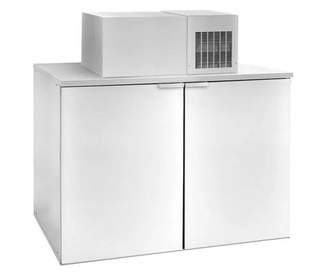 Frigo per fusti con unità di fissaggio