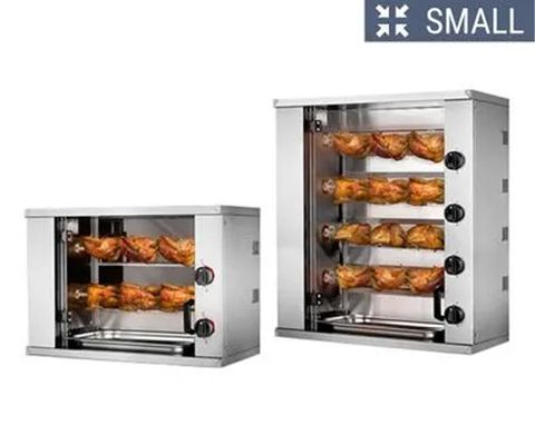 Parrillas eléctricas y de gas para pollos