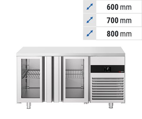 Chladicí pulty - skleněné dveře