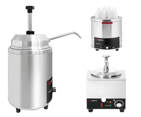 Podgrzewany dozownik sosów &  podgrzewacz do sera/czekolady	