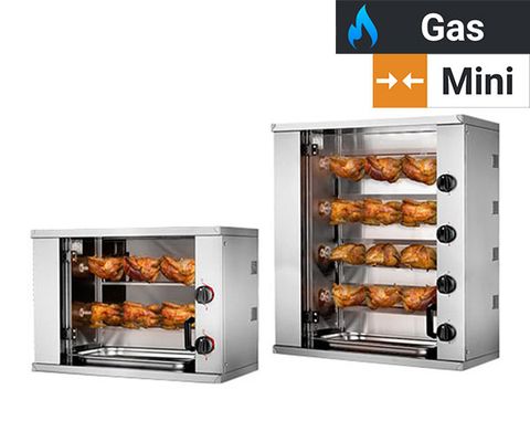 Mini parrillas de gas para pollo