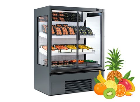 Espositore murale refrigerato per fruttİ e verdure PROFONDITÀ 900