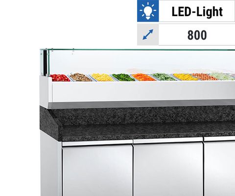 LED - مع واجهة عرض مبردة - زجاج