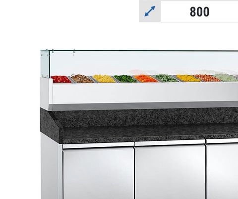 مع واجهة عرض مبردة - زجاج