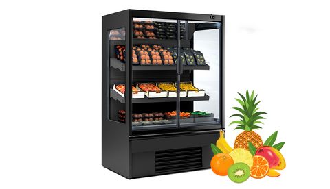 Espositore murale refrigerato per fruttİ e verdure PROFONDITÀ 900