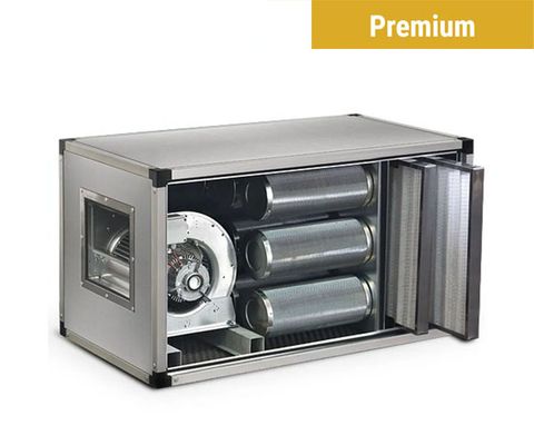 Exhaust air purification systems with motor & filter