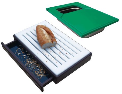 ألواح تقطيع مع وعاء تجميع