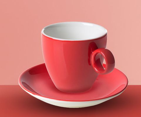 Koffie kopjes & schotels rood