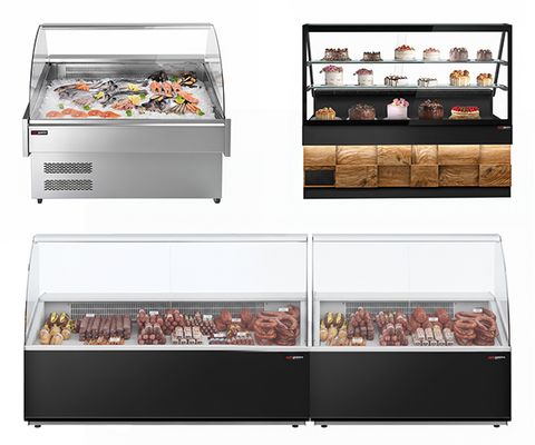 Vetrine refrigerate per pesce e carne 