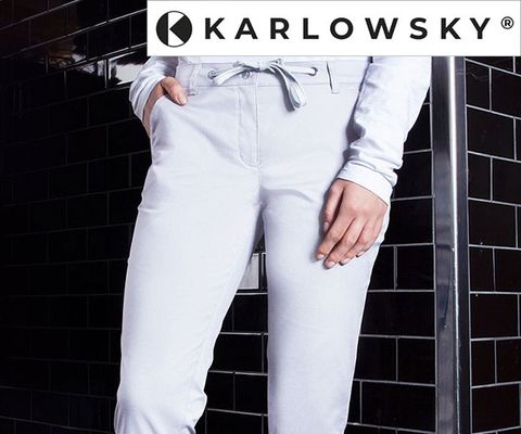 Karlowsky Chino White Pants för kvinnor