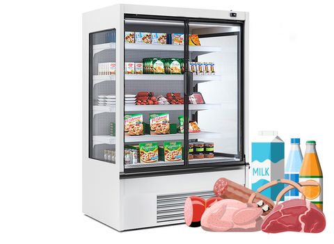 Espositore murale refrigerato per bevande, latte e salumi PROFONDITÀ 900