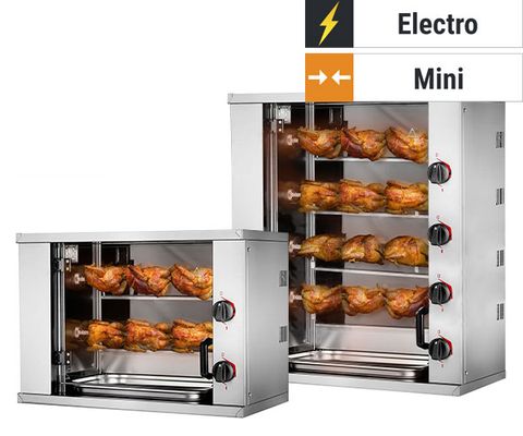 Mini grelhadores elétricos de frango