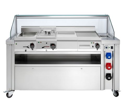 Mobile - cooking-, grilling- & breading station