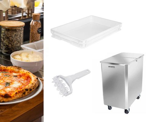 Dough container, flour cart & more