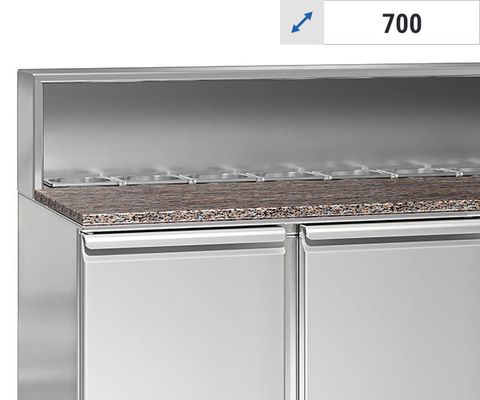 Saladetter med fäste i rostfritt stål