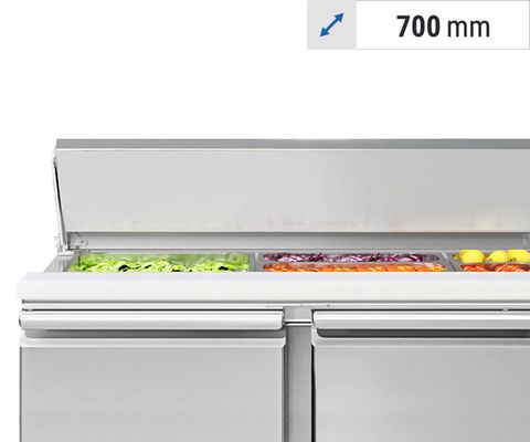 Saladettes with stainless steel lid