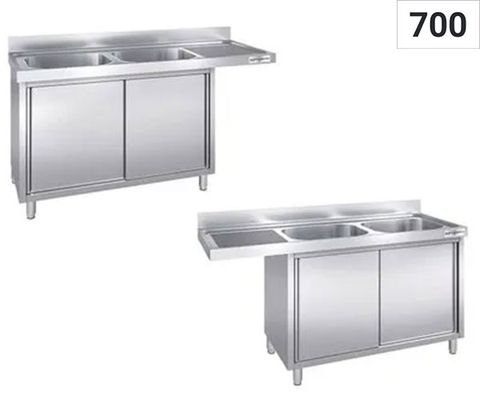Armoires pour lave-vaisselle - 2 éviers profondeur 700