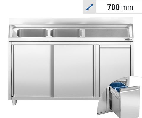 Sink cabinets with built-in elements - 2 basins - 700 