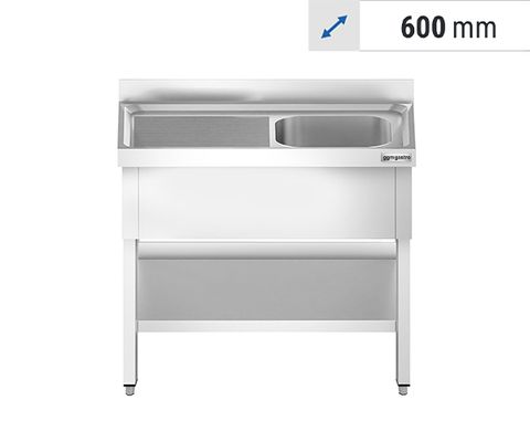 Sink units 1 basin - depth 600 mm