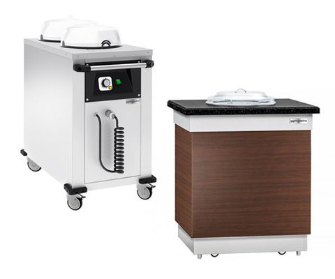 Plate warmers with rollers