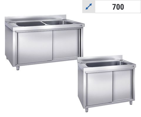 Pult za pranje lonaca, dubine 700