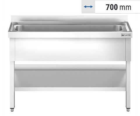 Pot sink tables 700 deep