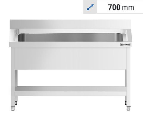 Pot sink tables 700 deep