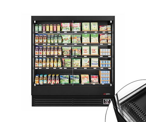 Wandkühlregale mit Einfachverglasung