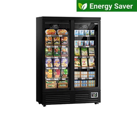 Väggkylhylla med glasdörr