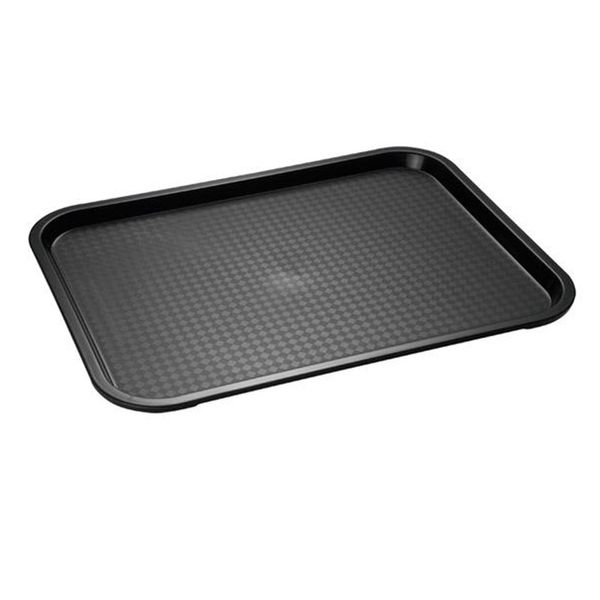 (6 Stück) FAST FOOD Tablett - Polypropylen - 450x355mm - Schwarz