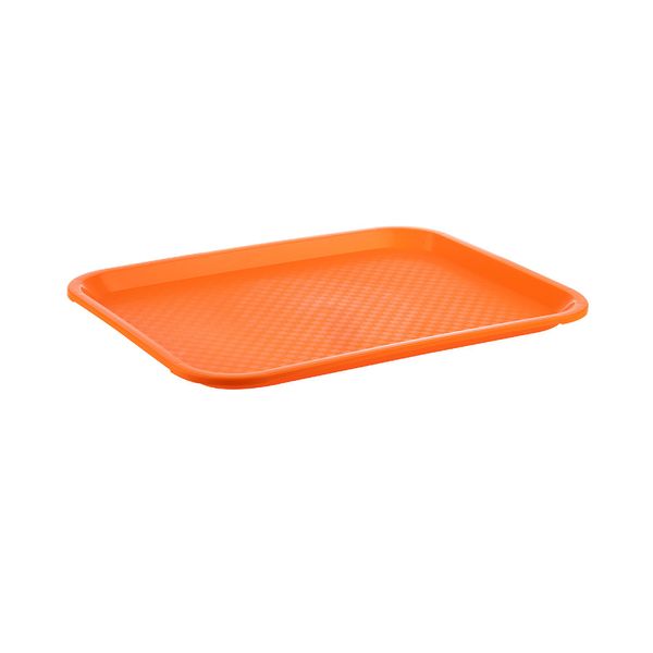 (6 Stück) FAST FOOD Tablett - Polypropylen - 350x270mm - Orange