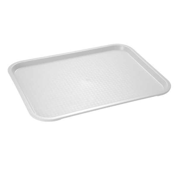 (6 Stück) FAST FOOD Tablett - Polypropylen - 450x355mm - Grau