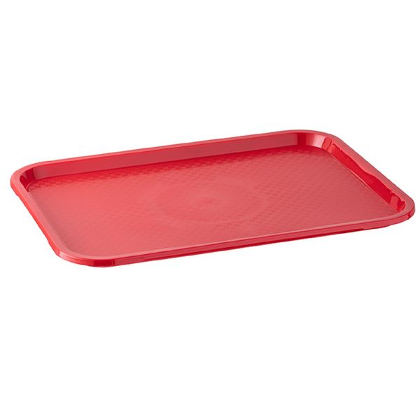 (6 Stück) FAST FOOD Tablett - GN 1/1 - Polypropylen - Höhe: 20mm - Rot
