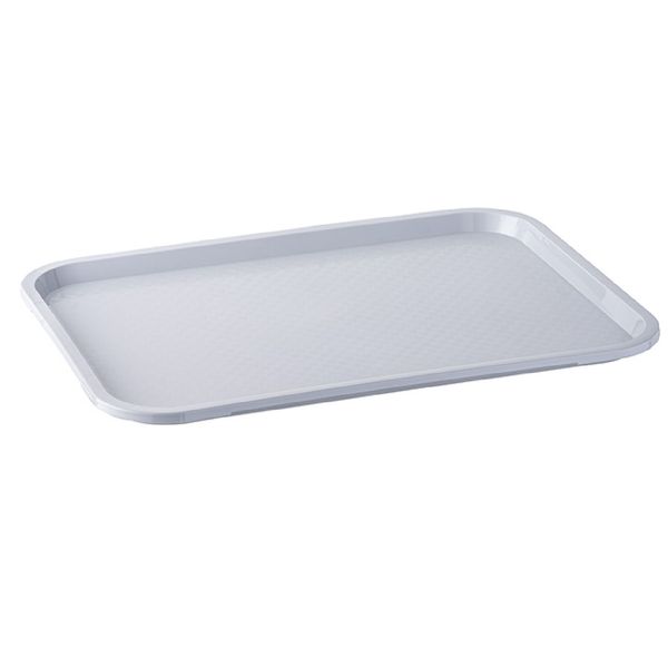 (6 Stück) FAST FOOD Tablett - GN 1/1 - Polypropylen - Höhe: 20mm - Grau